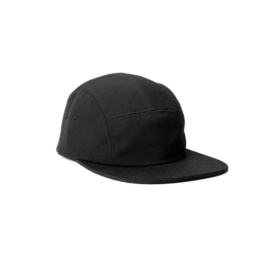 recycled-poly-flat-brim-5-panel-hat-y7 Web_PDP-FlatBrim5PanelHat_Studio_Front_Black.jpg
