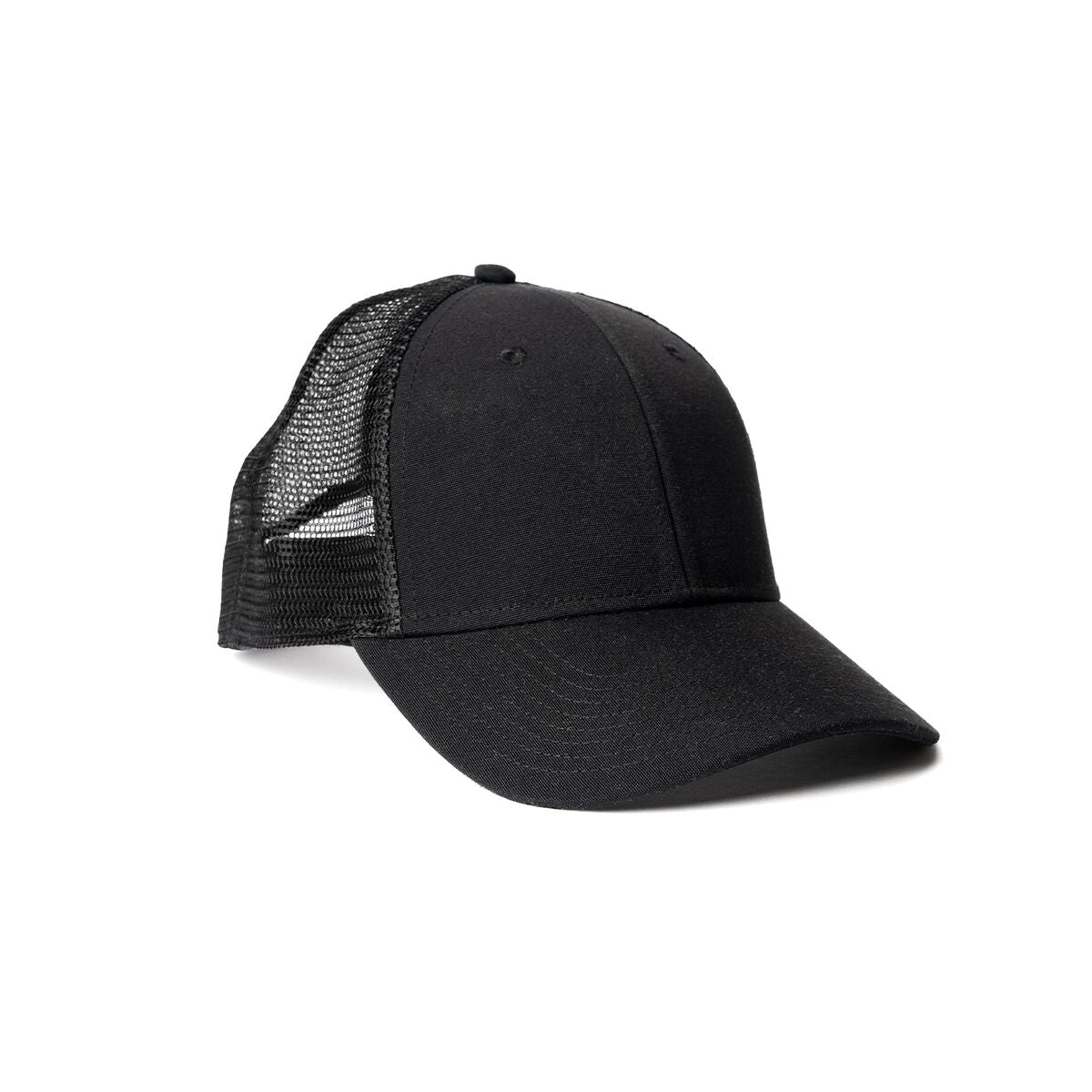 recycled-poly-low-profile-trucker-hat-i1 Web_PDP-LowProfileTruckerHat_Studio_Front_Black.jpg